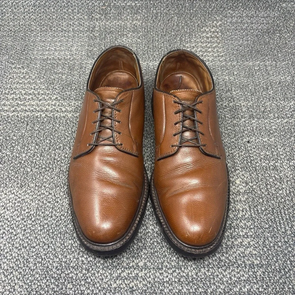 Vintage Florsheim Imperial 93603 Kenmoor Mens 10 D Brown Leather V-Cleat Shoes